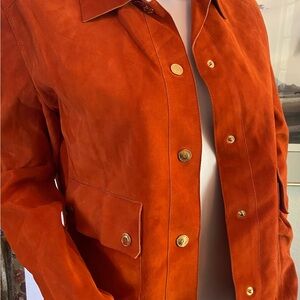 Vintage Gucci Suede Designer Classic Jacket Women's Size Small